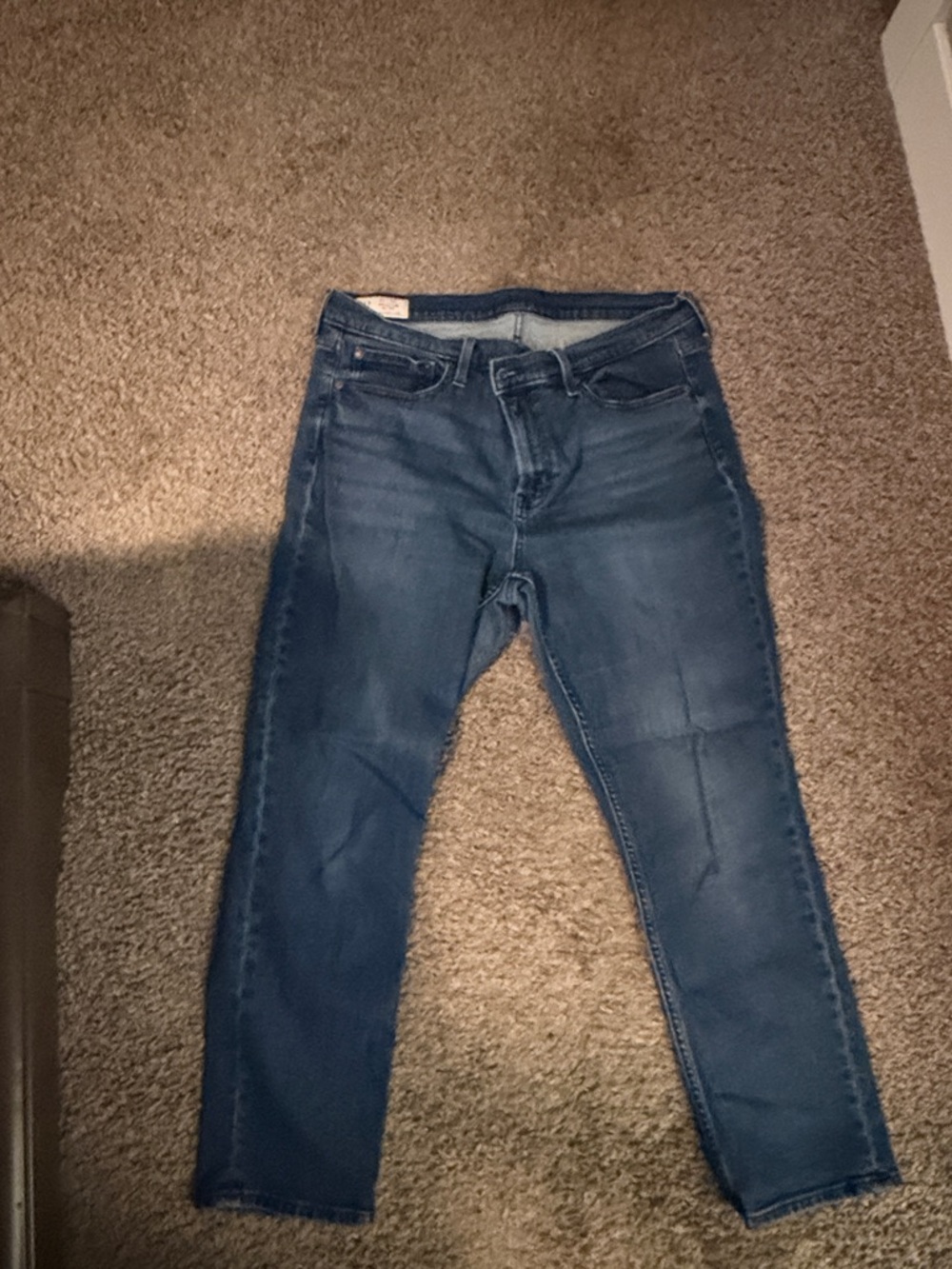 GAP Vintage Slim Mid Rise Jeans - Dark Blue with White Label